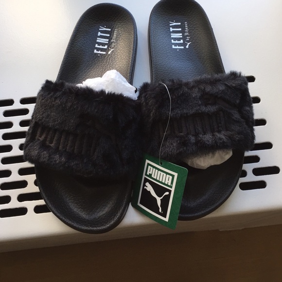 Puma leadcat Fenty faux fur slides