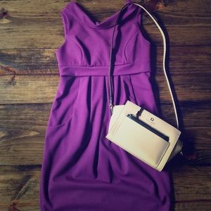 Plum dress. Great for fall!