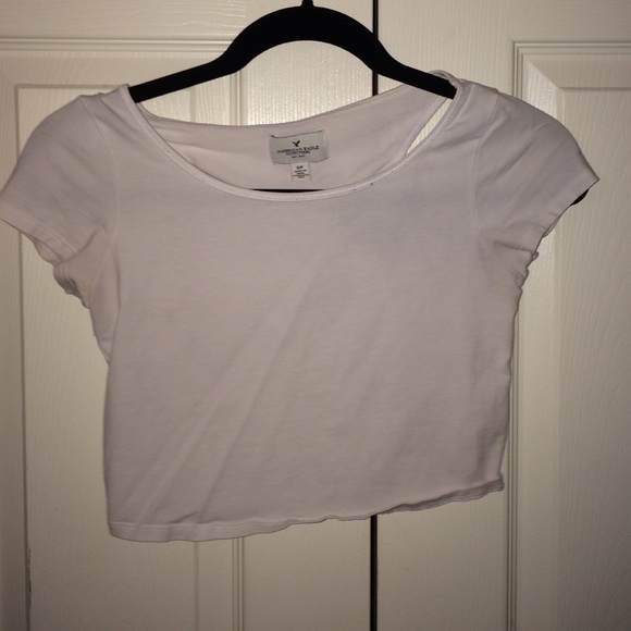 white crop top