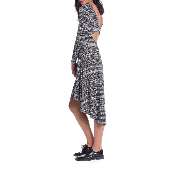 -PLENTY BY TRACY REESE HI-LOW LONG SLEEVE DRESS- - Picture 2 of 4