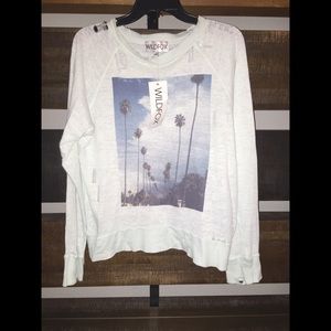 Wild Fox ripped up crew neck 😍