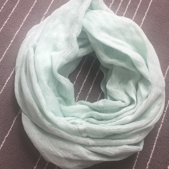 Sparkly Mint Infinity Scarf