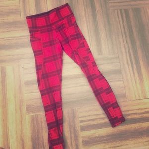 Plaid leggings