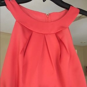 Halter top. Coral dress. Size 2