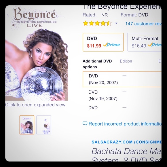 Beyoncé The Beyoncé Experience LIVE DVD