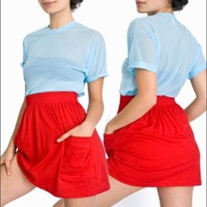 American apparel jersey pocket skirt
