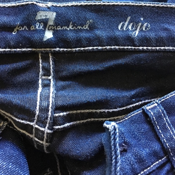 7 for all mankind dojo flare jeans, size 28