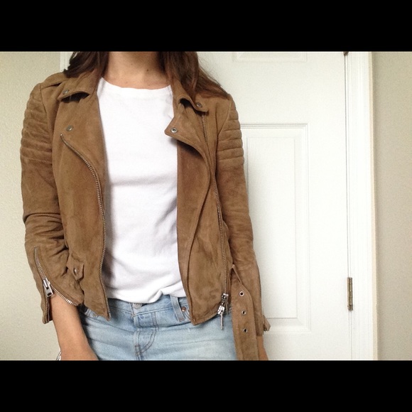 All saints suede leather jacket