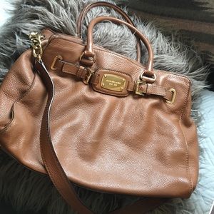 Authentic Michael Kors Soft Brown Leather Purse