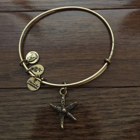 Alex and Ani gold starfish bangle