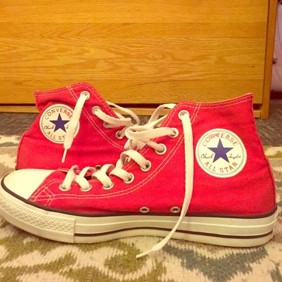 Red high top chucks