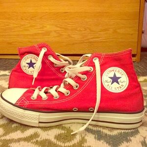 Red high top chucks