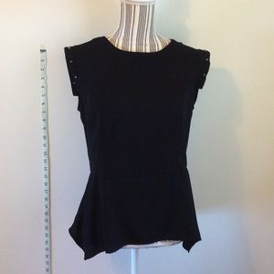 H&M Studded Peplum Top NWT