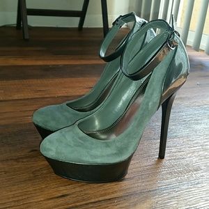 Grey Platform Heels