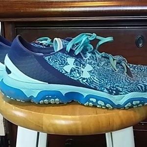 Blue under armour shoe