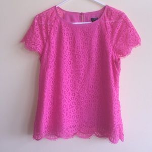 J. Crew lace top