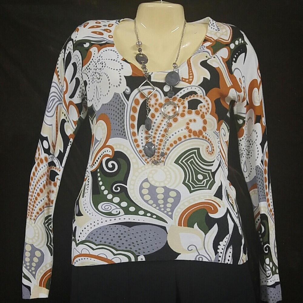 Rayon multi colored sweater by RED