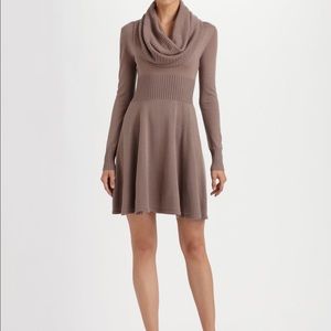 Bcbg sweater cowl neck dress