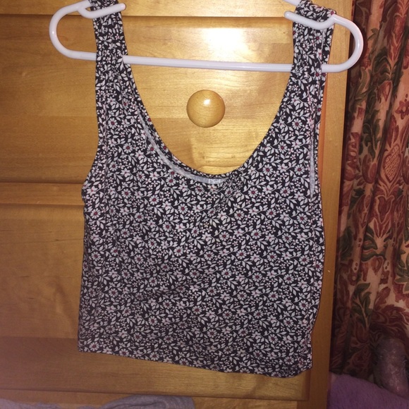 flowered crop top