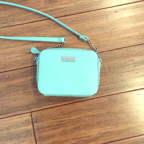 New York & Company Handbags - Mint Green Cross-Body Satchel