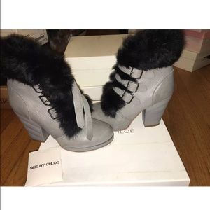 Pre-owned See By Chloe booties in size 37