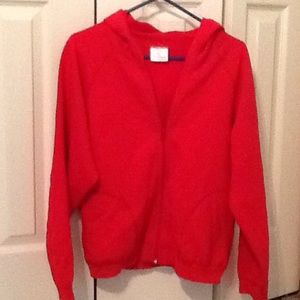 Hanna Andersson red hoodie women's