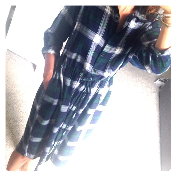 Uniqlo fall Checker dress