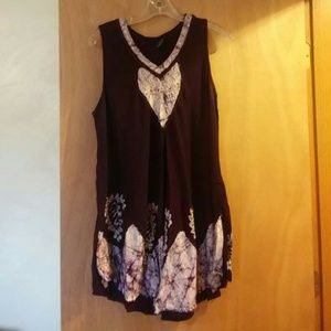 Closet Clean out  purple tank top with sequence