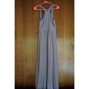 Lulu's Air of Romance Maxi Dress in Taupe.
