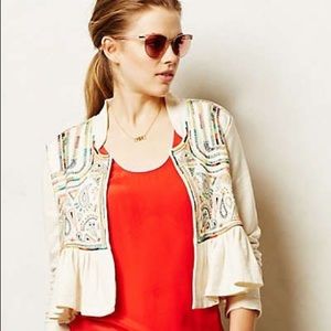 🍁 adorable anthro embroidered bolero