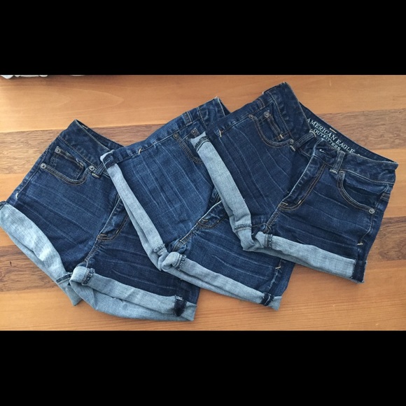 American Eagle high waisted jean shorts