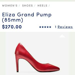 Beautiful Red Cole Haan Work Shoes with Heel