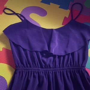 Purple knee length dress