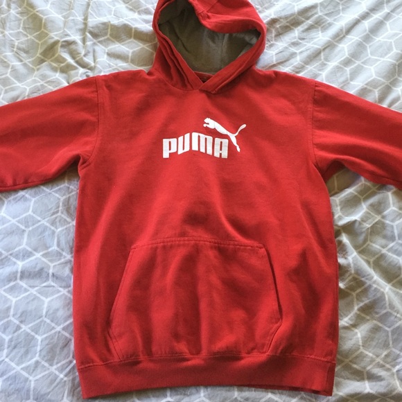 Puma boy's size XL red hoodie