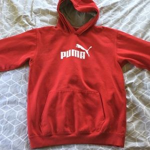 Puma boy's size XL red hoodie