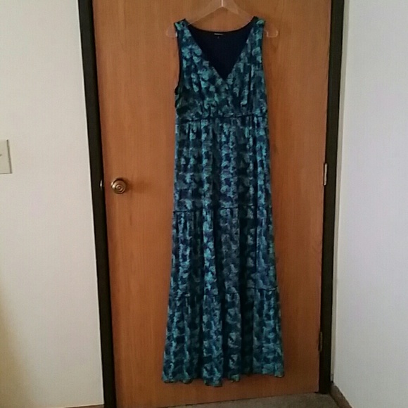 Teal and Green Maxi