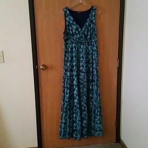 Teal and Green Maxi