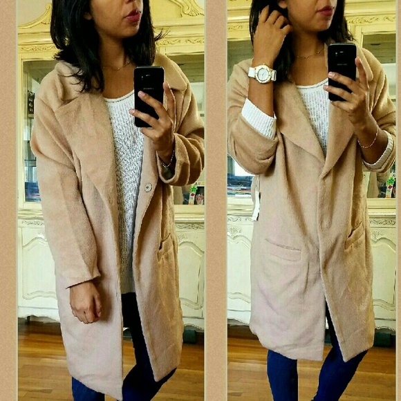 🎁LAST ONE🎁OVERSIZED CAMEL TRENCH COAT - Picture 3 of 4