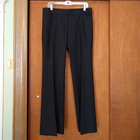 Express black pinstripe dress pants