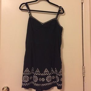 Anthropologie embroidered Romper
