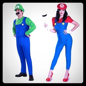Mario and Luigi Couple's Halloween Costume