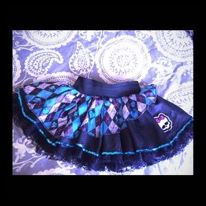 Monster High tutu skirt, size 6-10.