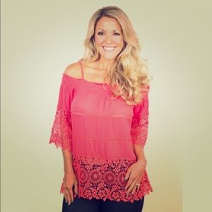 Pink Coconut Boutique Andree' by Unit Blouse