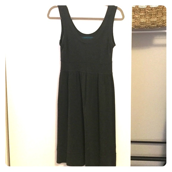 Anthropologie - Gray Rayon Sleeveless Dress