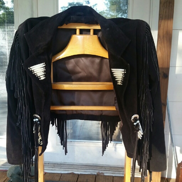 SoLd!!!    Western Fringe Hippy Boho Suede Jscket