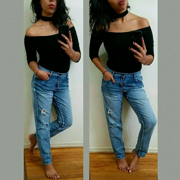 🍭BOGO🍭《 LAST ONE 》BLACK CHOKER TOP - Picture 2 of 4