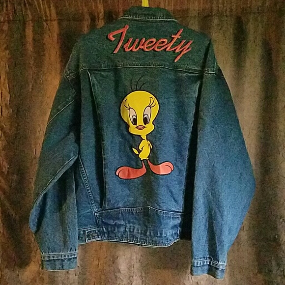 tweety bird jean jacket