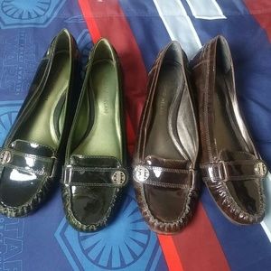 Antonio Melani loafers size 7 patent leather 2 pai