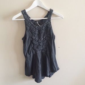 Free people crochet tank