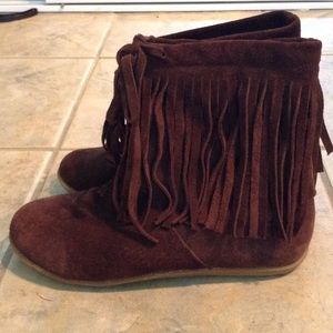 Nine West fringe bootie